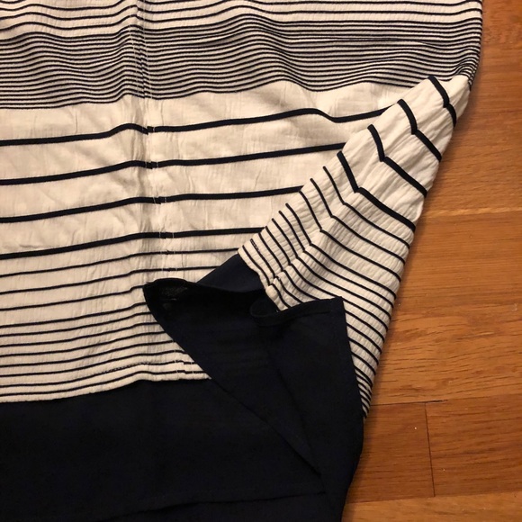 Like-New Sanctuary Cap Sleeve Striped V-Neck Top - Picture 4 of 6